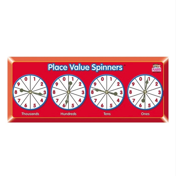 Kagan Place Value Spinners Bundle Set of 6 Number Building Teaching Tool NEW - Picture 2 of 5